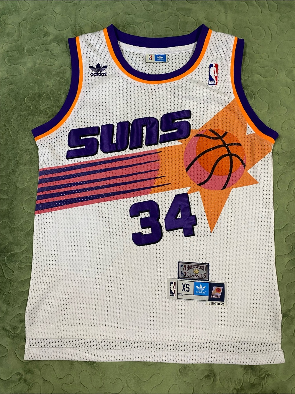 Phoenix Suns Charles Barkley Jersey Adult XS NBA Basketball Adidas Length+2